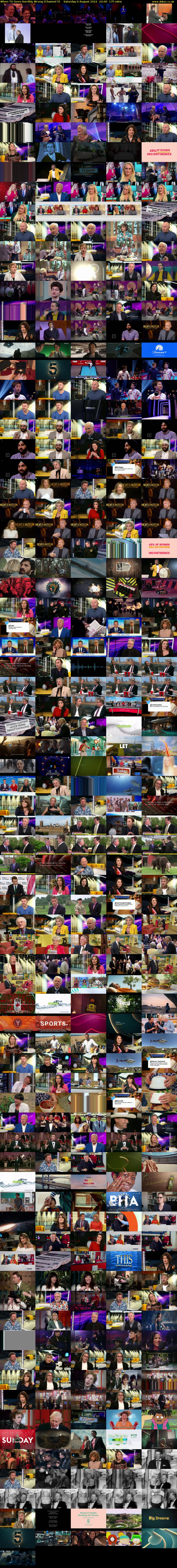 When TV Goes Horribly Wrong (Channel 5) Saturday 6 August 2022 22:00 - 00:55