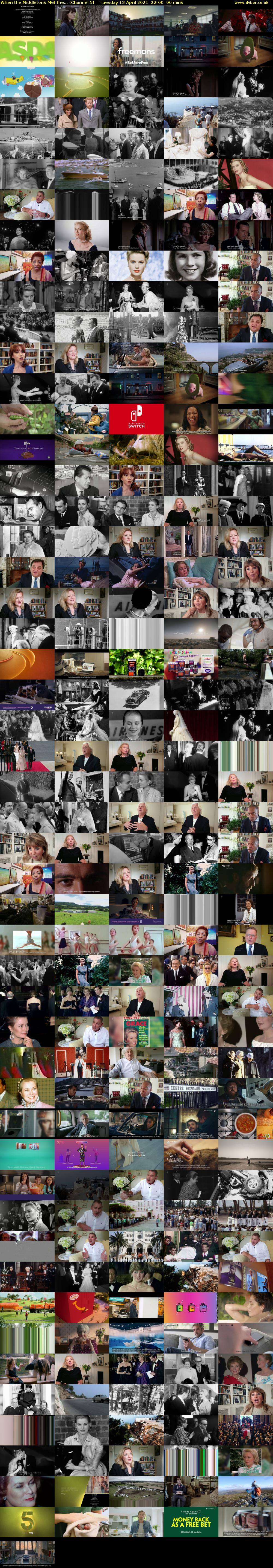 When the Middletons Met the... (Channel 5) Tuesday 13 April 2021 22:00 - 23:30