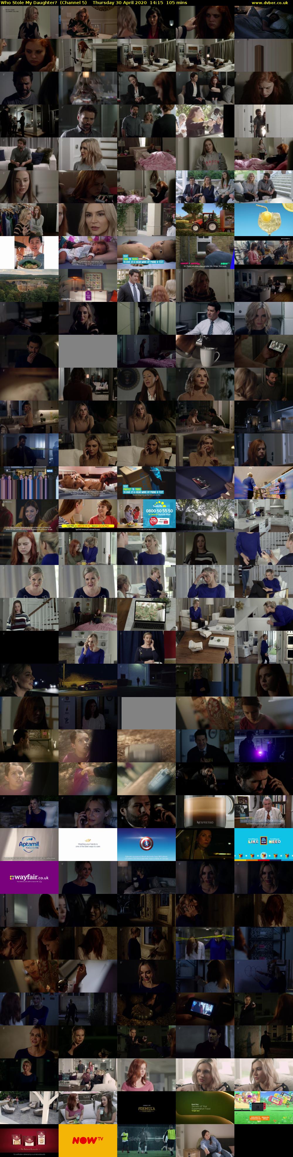 Who Stole My Daughter?  (Channel 5) Thursday 30 April 2020 14:15 - 16:00