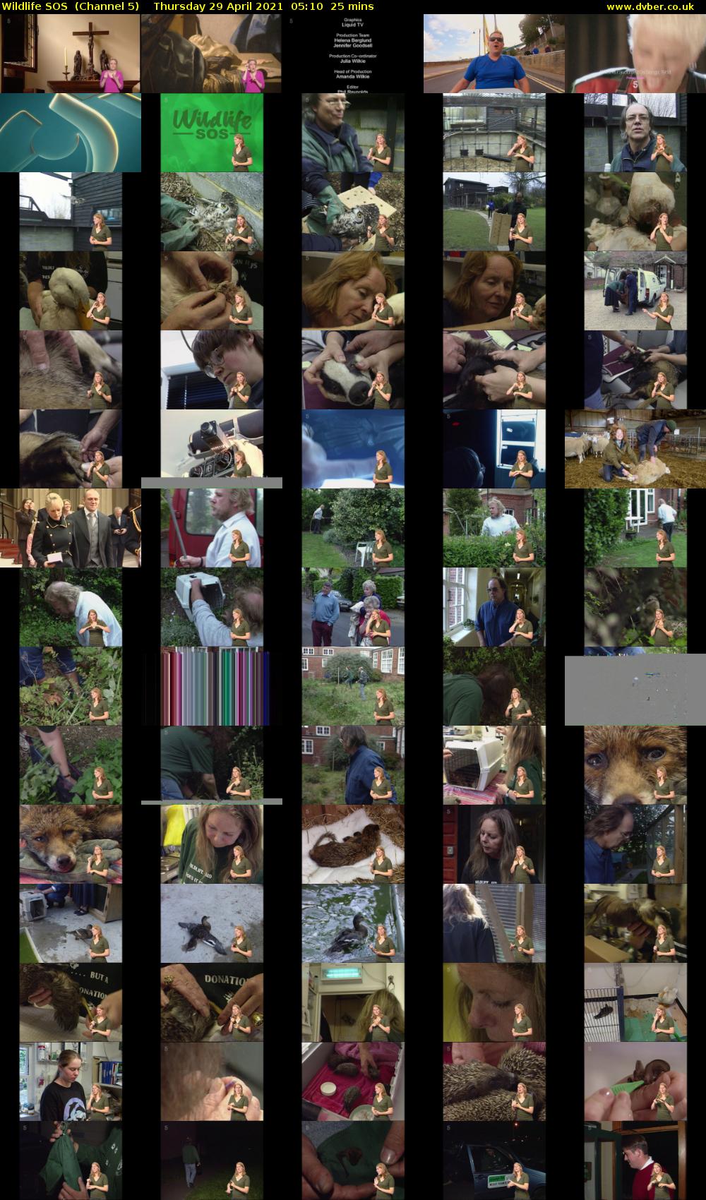 Wildlife SOS  (Channel 5) Thursday 29 April 2021 05:10 - 05:35