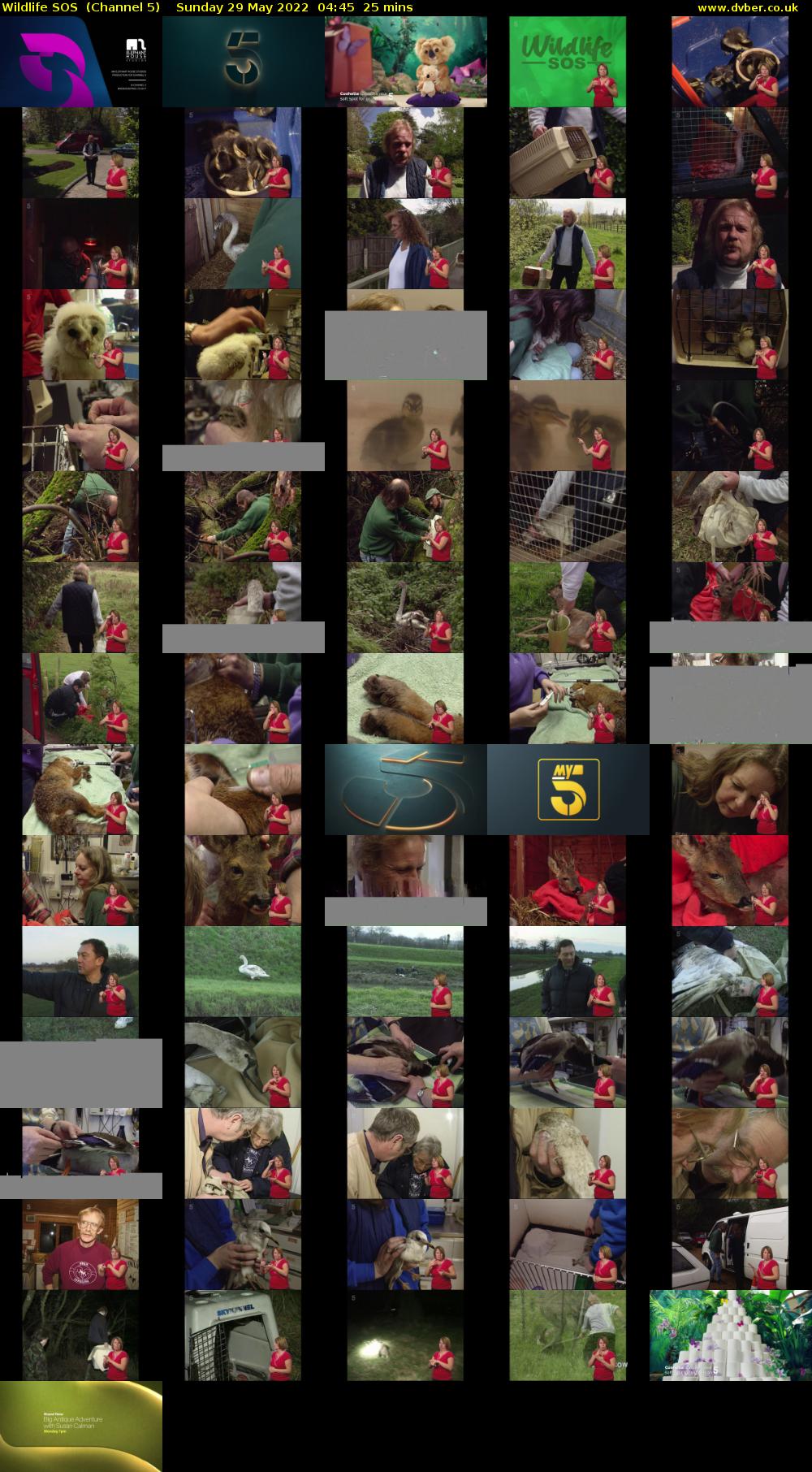 Wildlife SOS  (Channel 5) Sunday 29 May 2022 04:45 - 05:10