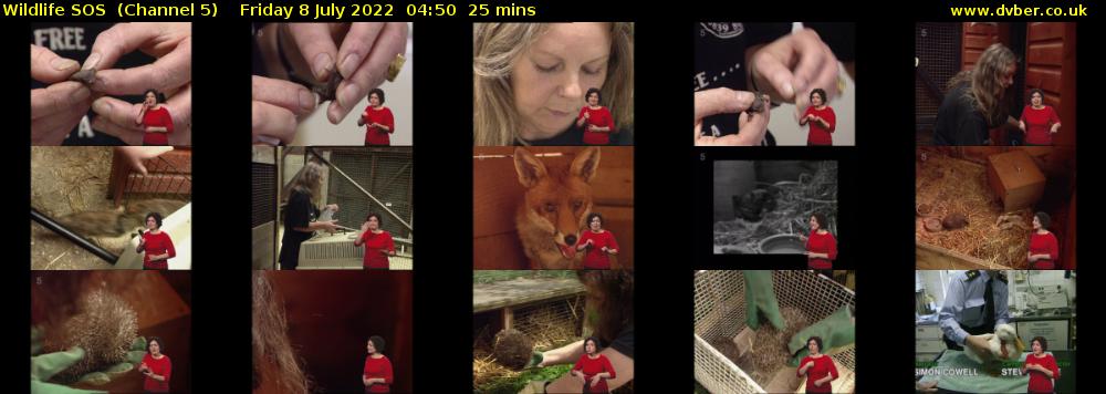 Wildlife SOS  (Channel 5) Friday 8 July 2022 04:50 - 05:15