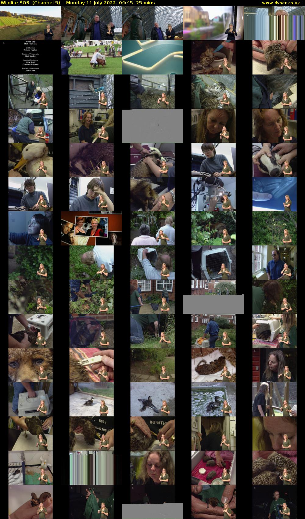Wildlife SOS  (Channel 5) Monday 11 July 2022 04:45 - 05:10