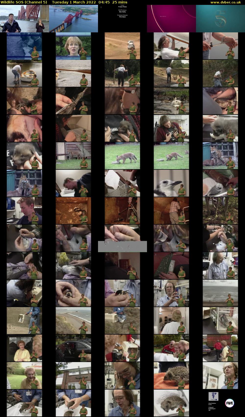 Wildlife SOS (Channel 5) Tuesday 1 March 2022 04:45 - 05:10