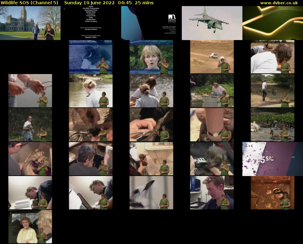 Wildlife SOS (Channel 5) Sunday 19 June 2022 04:45 - 05:10