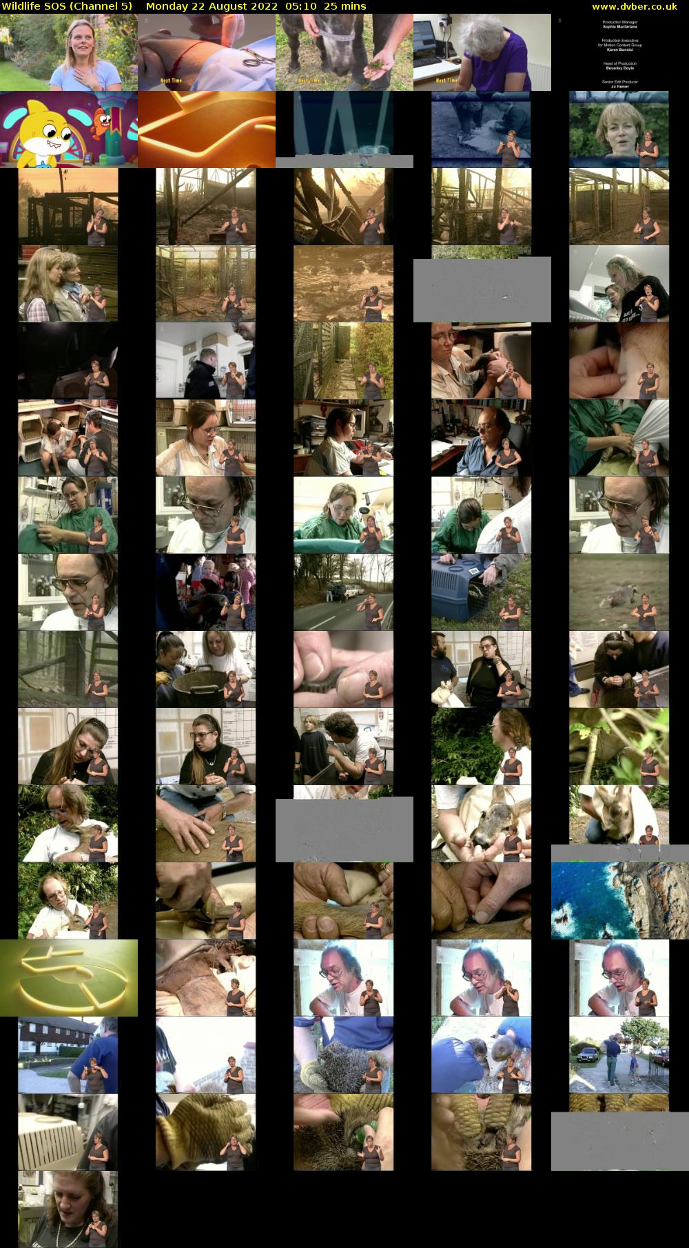 Wildlife SOS (Channel 5) Monday 22 August 2022 05:10 - 05:35