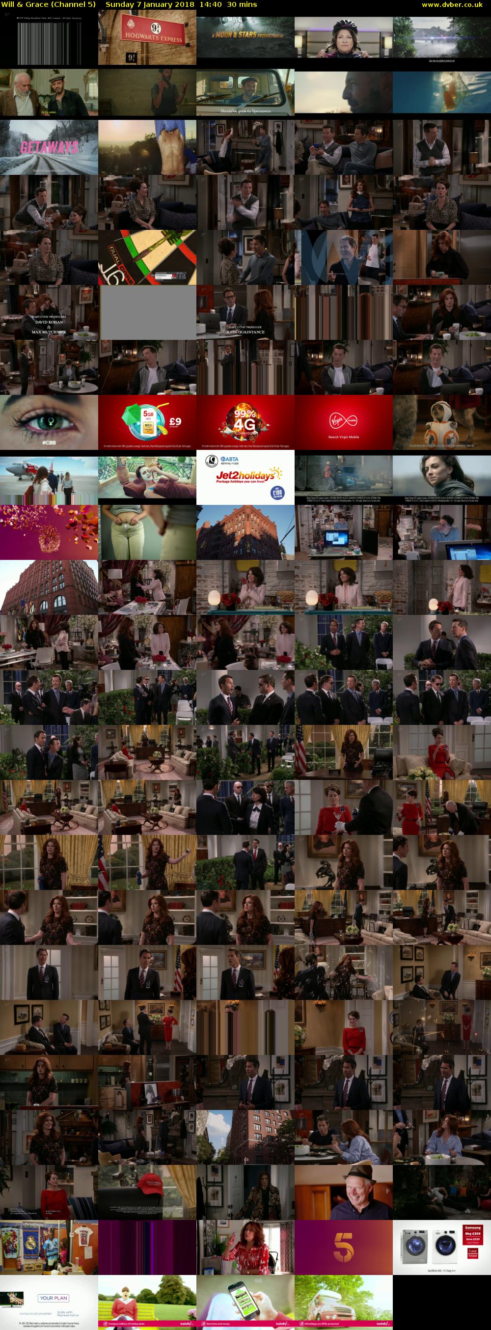 Will & Grace (Channel 5) Sunday 7 January 2018 14:40 - 15:10