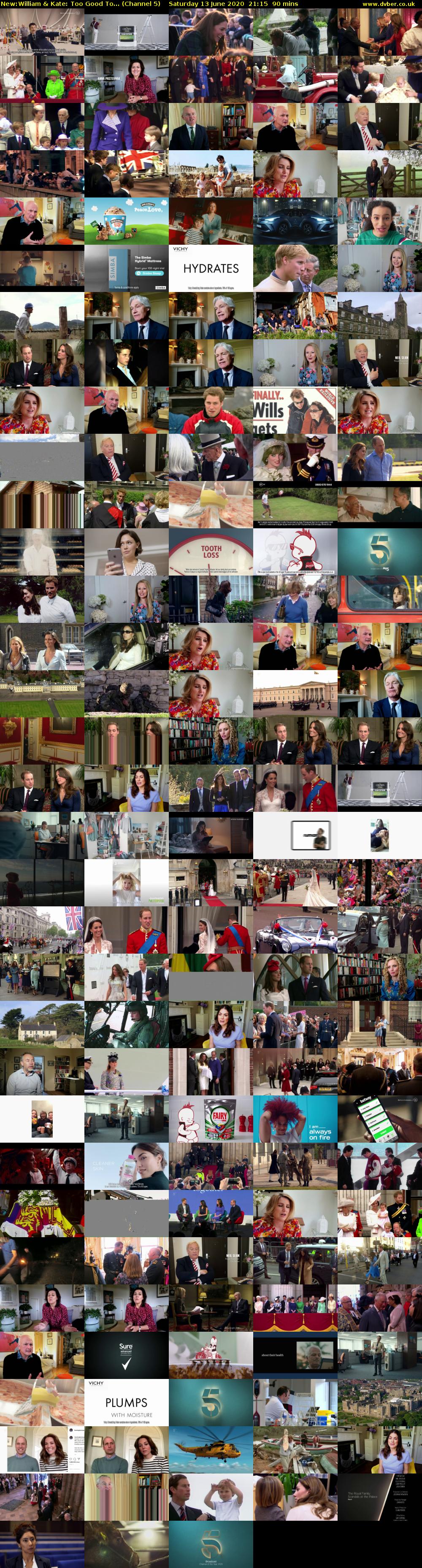 William & Kate: Too Good To... (Channel 5) Saturday 13 June 2020 21:15 - 22:45