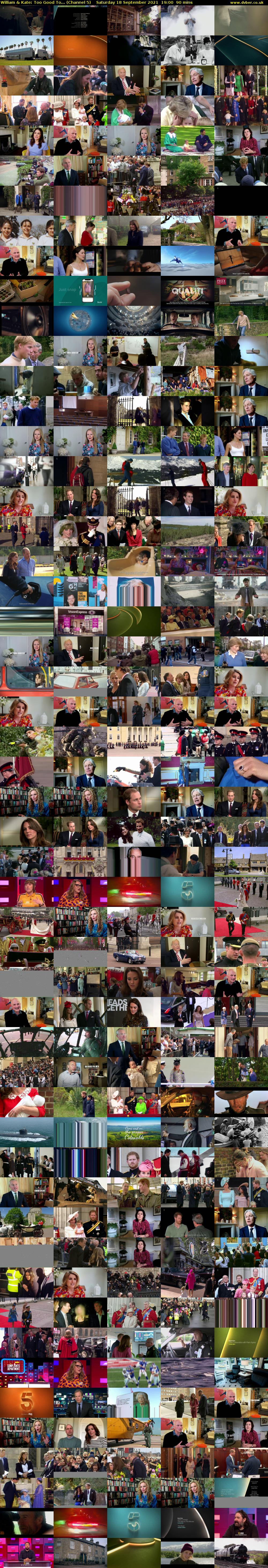 William & Kate: Too Good To... (Channel 5) Saturday 18 September 2021 19:00 - 20:30