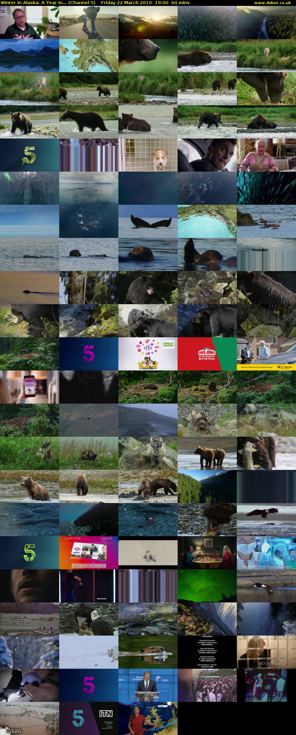 Winter In Alaska: A Year In... (Channel 5) Friday 22 March 2019 19:00 - 20:00