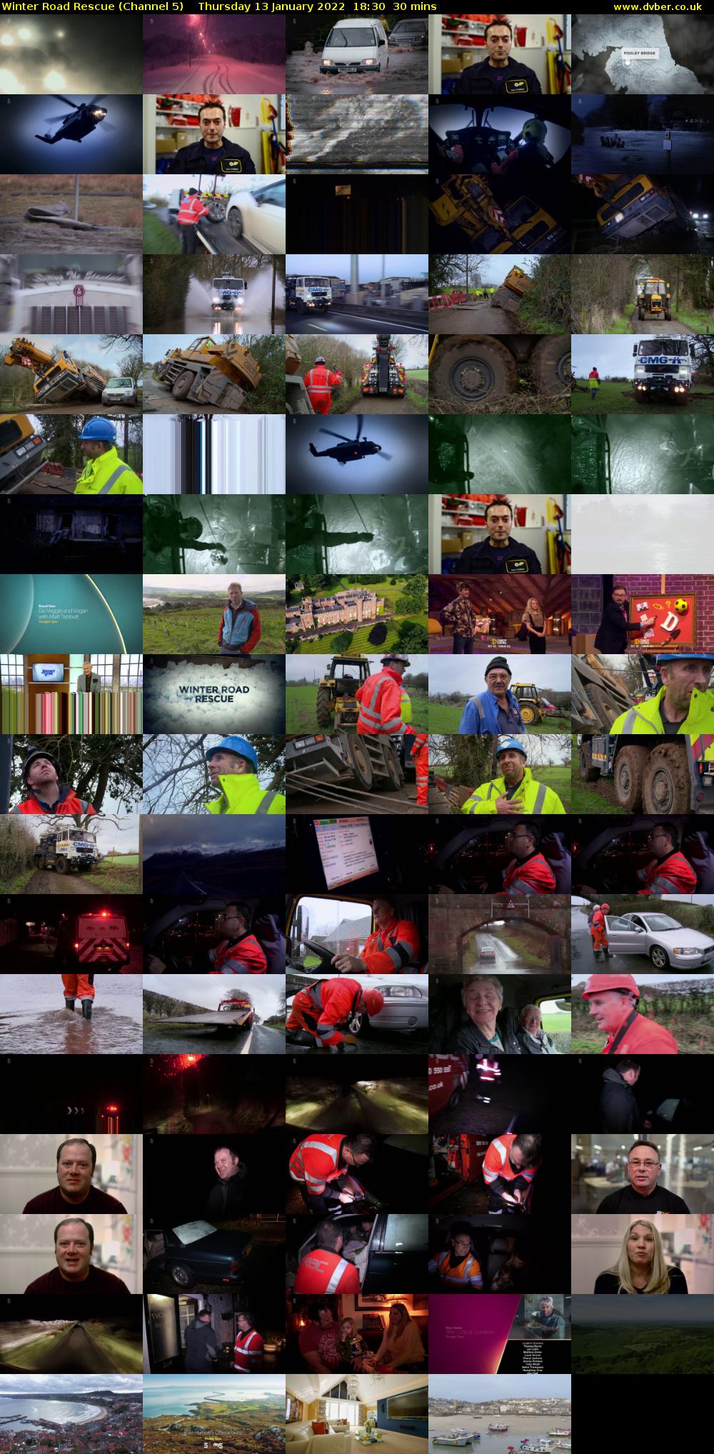Winter Road Rescue (Channel 5) Thursday 13 January 2022 18:30 - 19:00