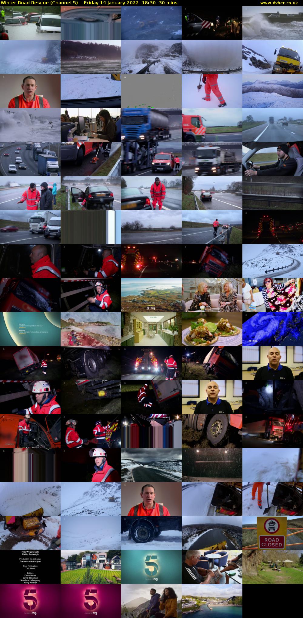 Winter Road Rescue (Channel 5) Friday 14 January 2022 18:30 - 19:00