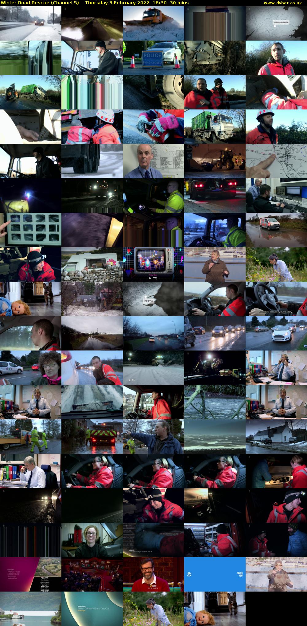 Winter Road Rescue (Channel 5) Thursday 3 February 2022 18:30 - 19:00