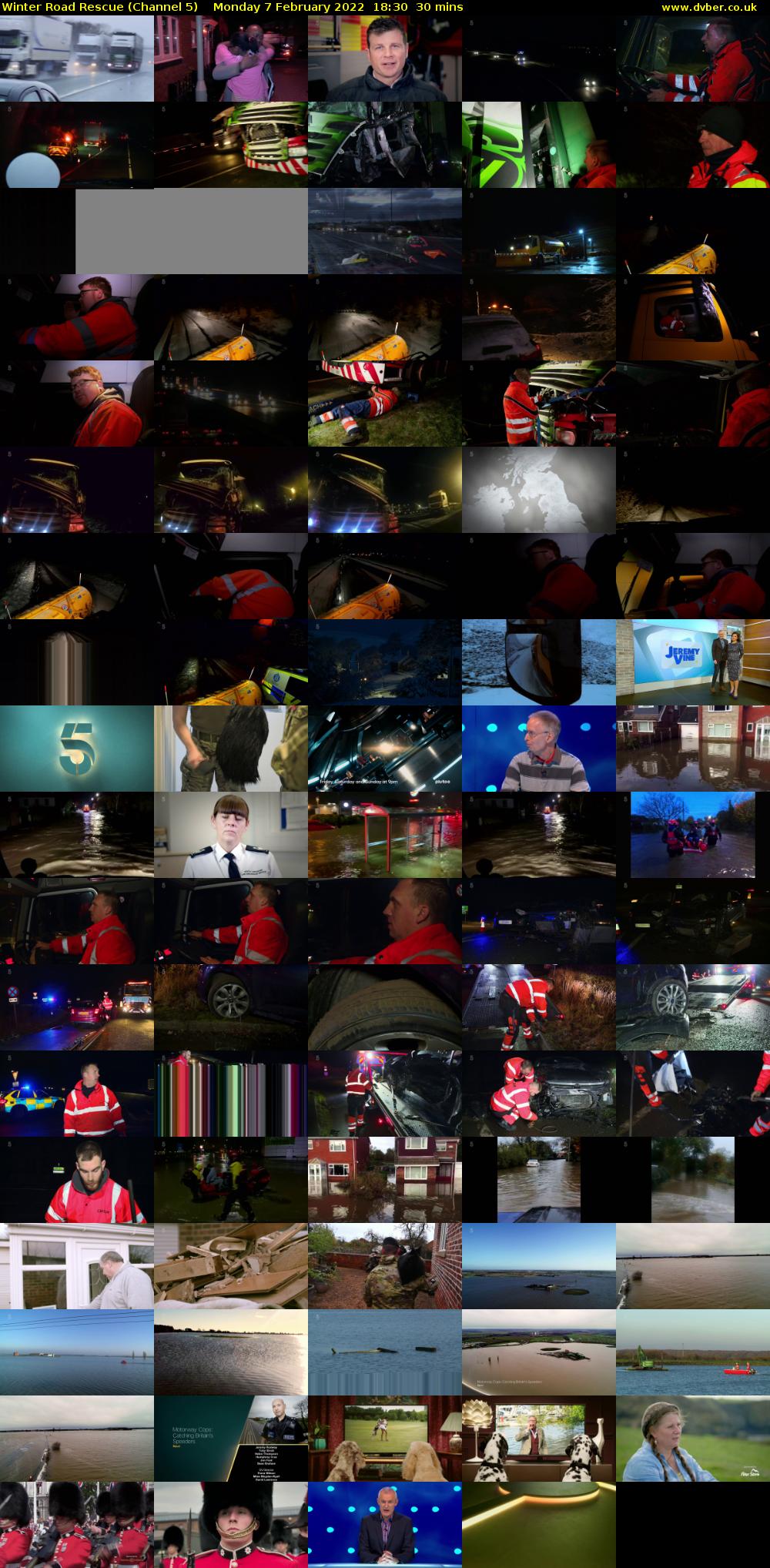 Winter Road Rescue (Channel 5) Monday 7 February 2022 18:30 - 19:00