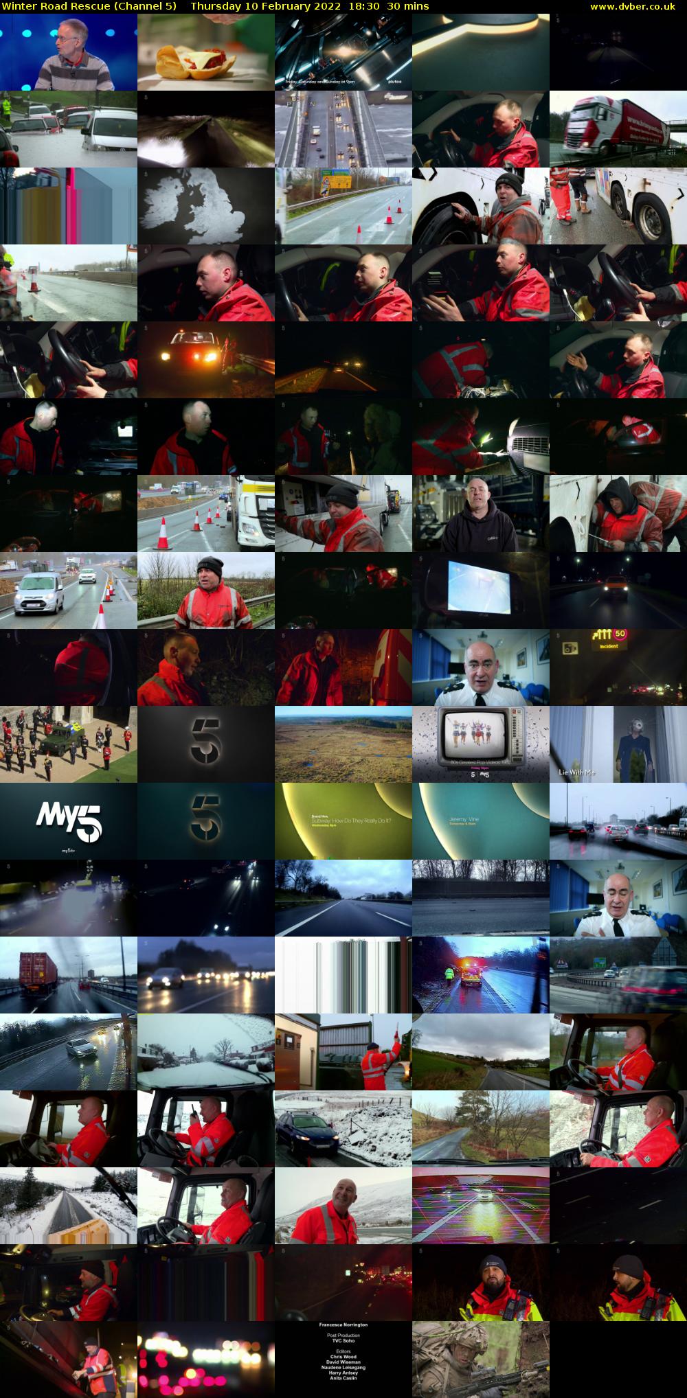 Winter Road Rescue (Channel 5) Thursday 10 February 2022 18:30 - 19:00