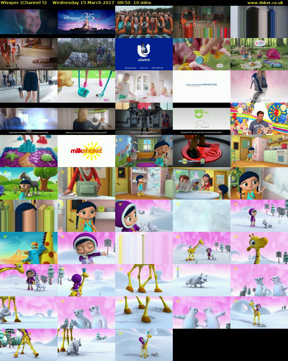 Wissper (Channel 5) Wednesday 15 March 2017 08:50 - 09:00