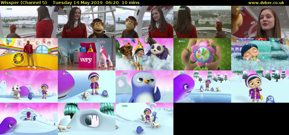 Wissper (Channel 5) Tuesday 14 May 2019 06:20 - 06:30