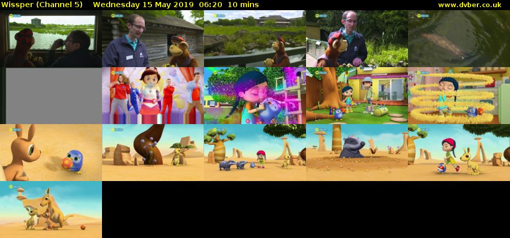 Wissper (Channel 5) Wednesday 15 May 2019 06:20 - 06:30