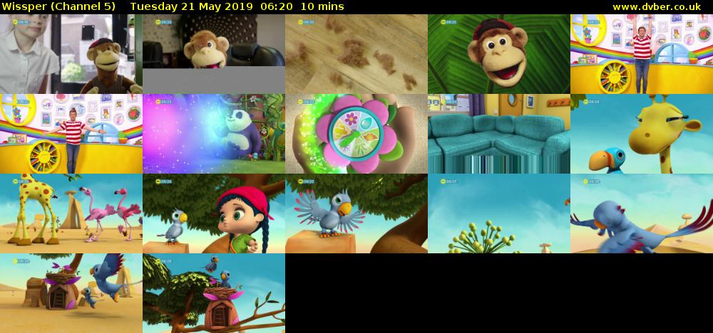 Wissper (Channel 5) Tuesday 21 May 2019 06:20 - 06:30