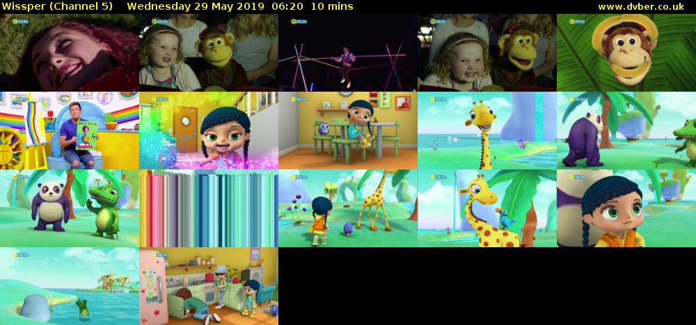 Wissper (Channel 5) Wednesday 29 May 2019 06:20 - 06:30