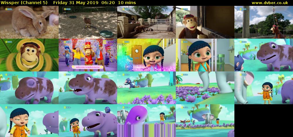 Wissper (Channel 5) Friday 31 May 2019 06:20 - 06:30