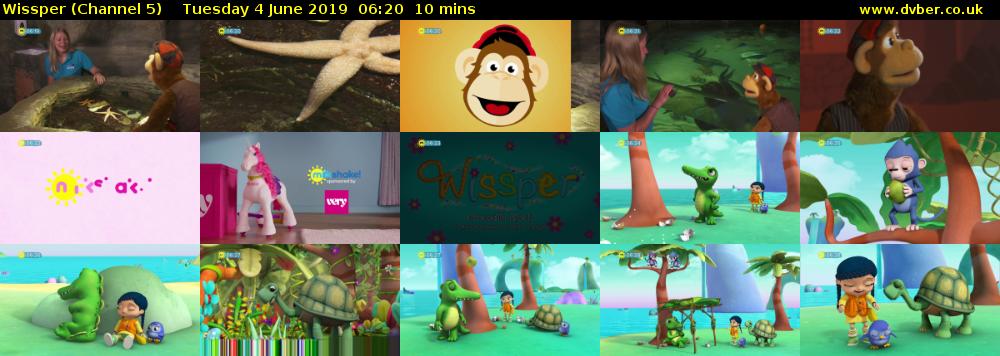 Wissper (Channel 5) Tuesday 4 June 2019 06:20 - 06:30