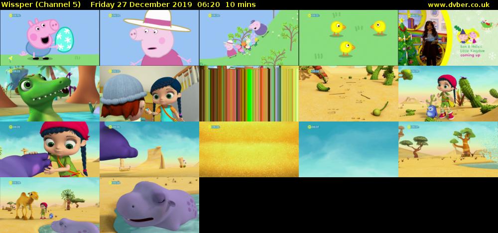 Wissper (Channel 5) Friday 27 December 2019 06:20 - 06:30