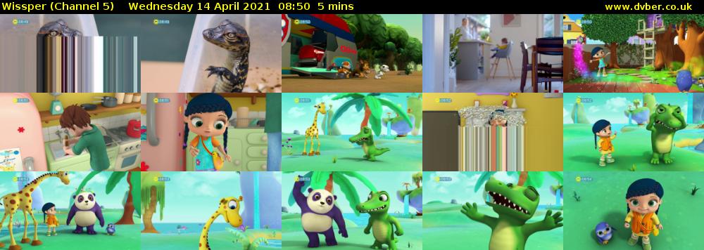 Wissper (Channel 5) Wednesday 14 April 2021 08:50 - 08:55