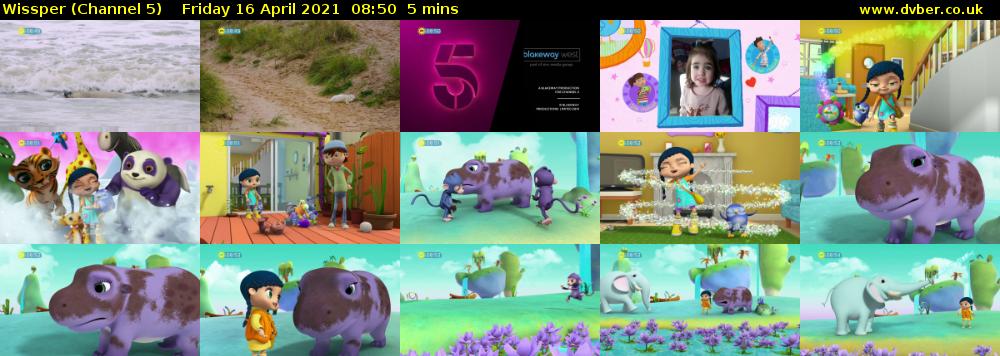 Wissper (Channel 5) Friday 16 April 2021 08:50 - 08:55