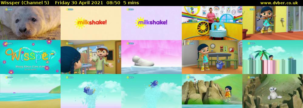 Wissper (Channel 5) Friday 30 April 2021 08:50 - 08:55