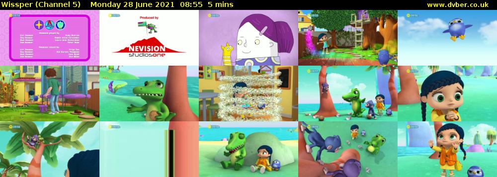 Wissper (Channel 5) Monday 28 June 2021 08:55 - 09:00