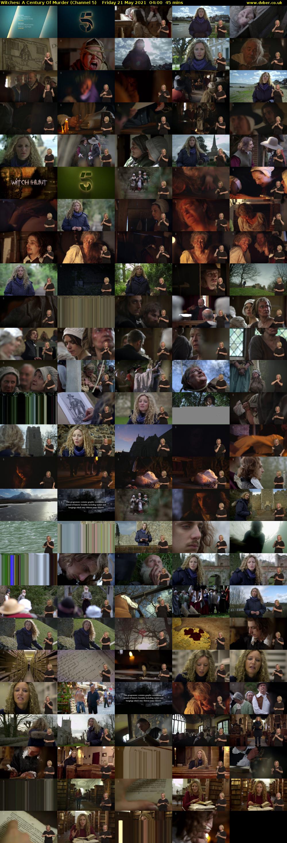 Witches: A Century Of Murder (Channel 5) Friday 21 May 2021 04:00 - 04:45