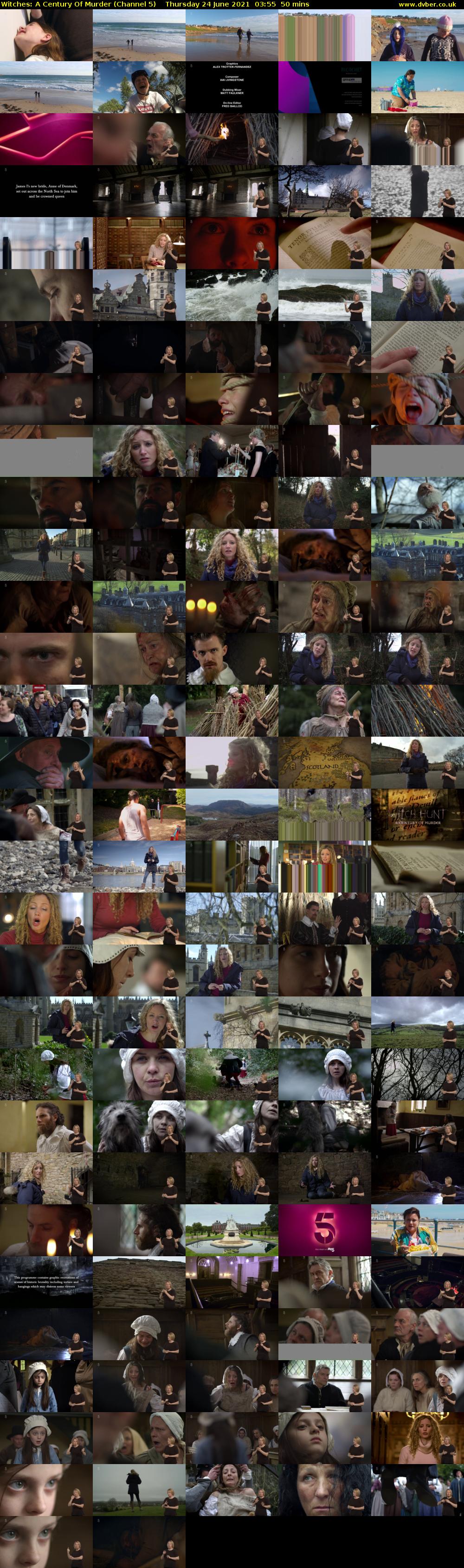 Witches: A Century Of Murder (Channel 5) Thursday 24 June 2021 03:55 - 04:45