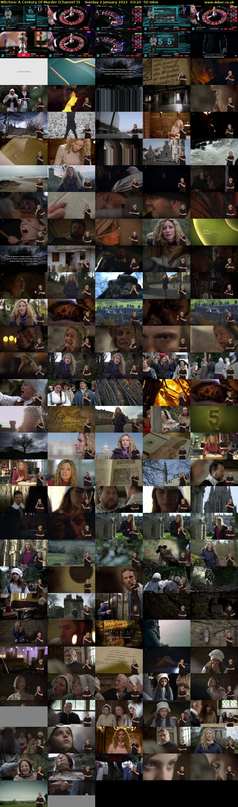 Witches: A Century Of Murder (Channel 5) Sunday 2 January 2022 03:20 - 04:10