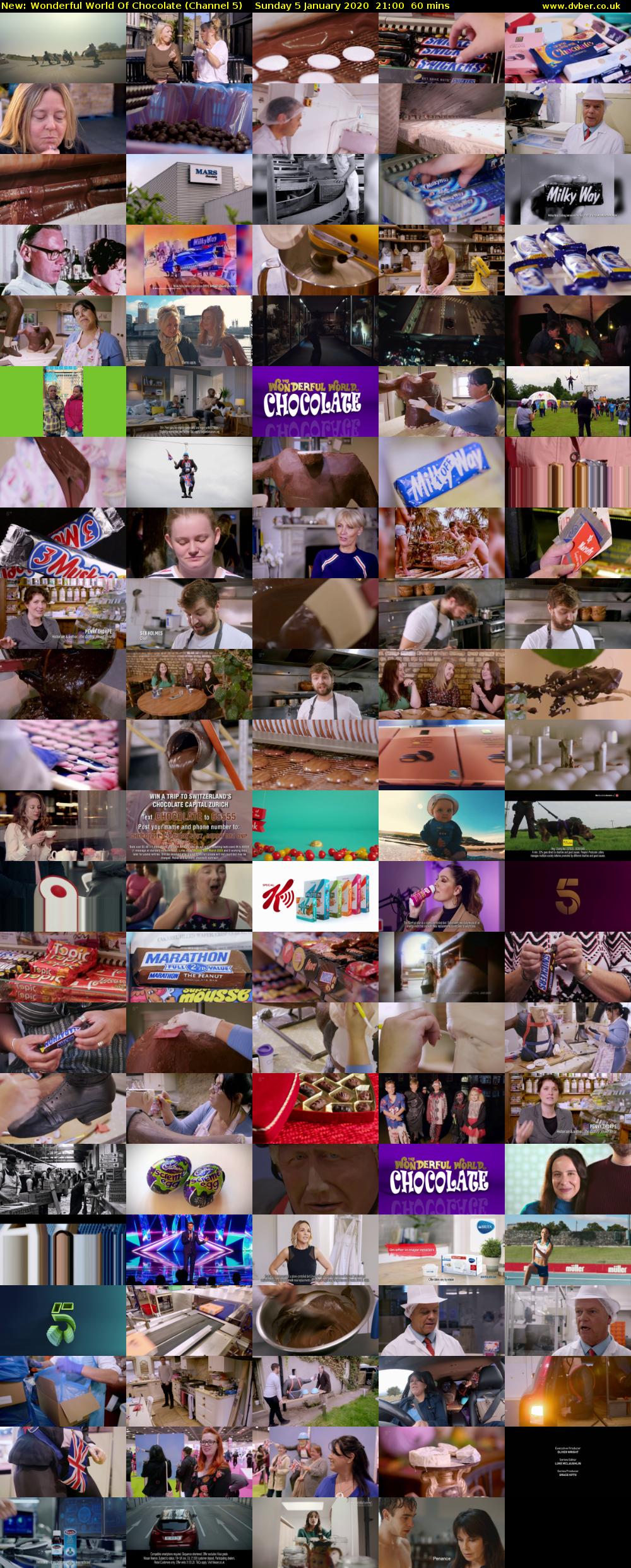 Wonderful World Of Chocolate (Channel 5) Sunday 5 January 2020 21:00 - 22:00