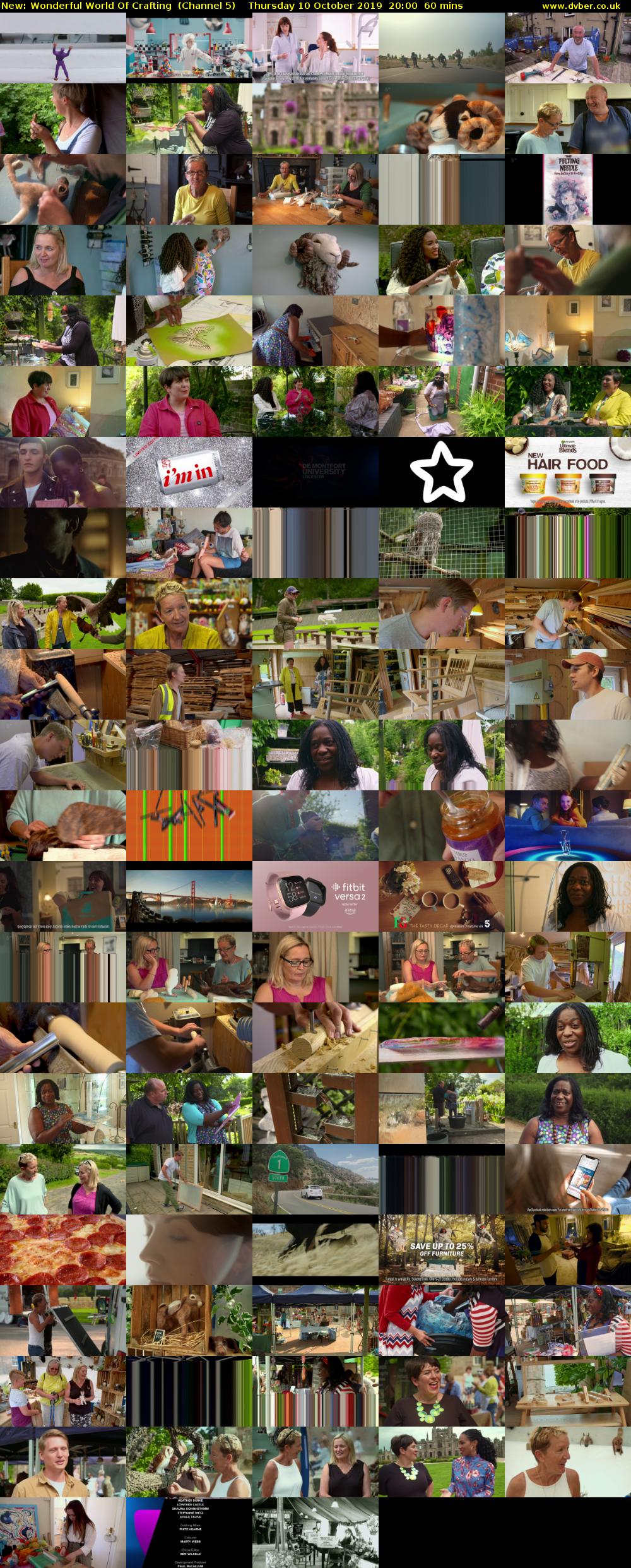 Wonderful World Of Crafting (Channel 5) Thursday 10 October 2019 20:00 - 21:00