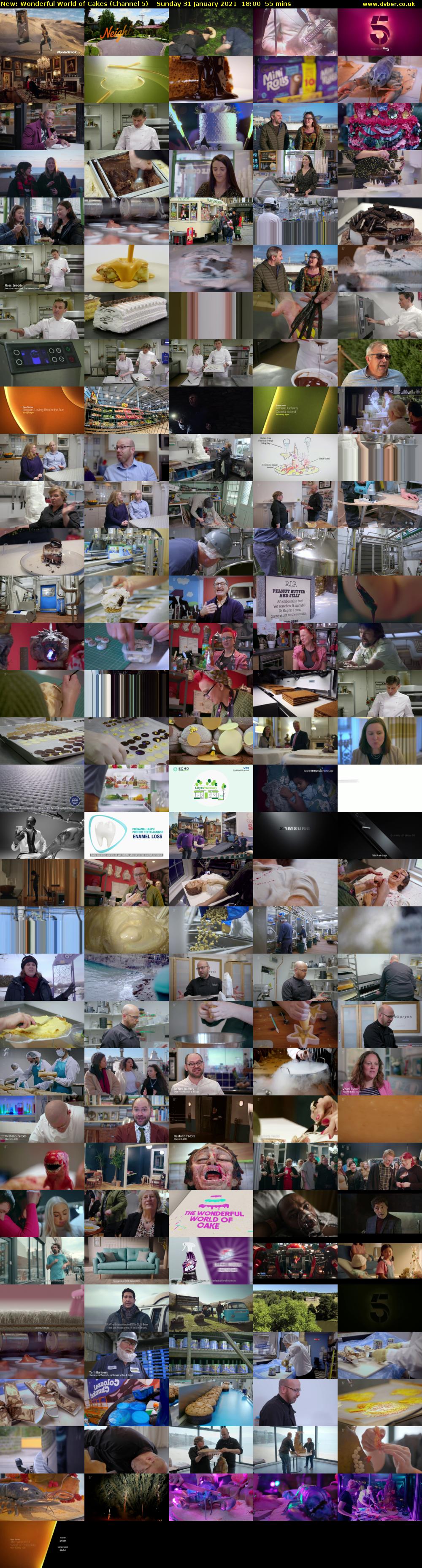 Wonderful World of Cakes (Channel 5) Sunday 31 January 2021 18:00 - 18:55