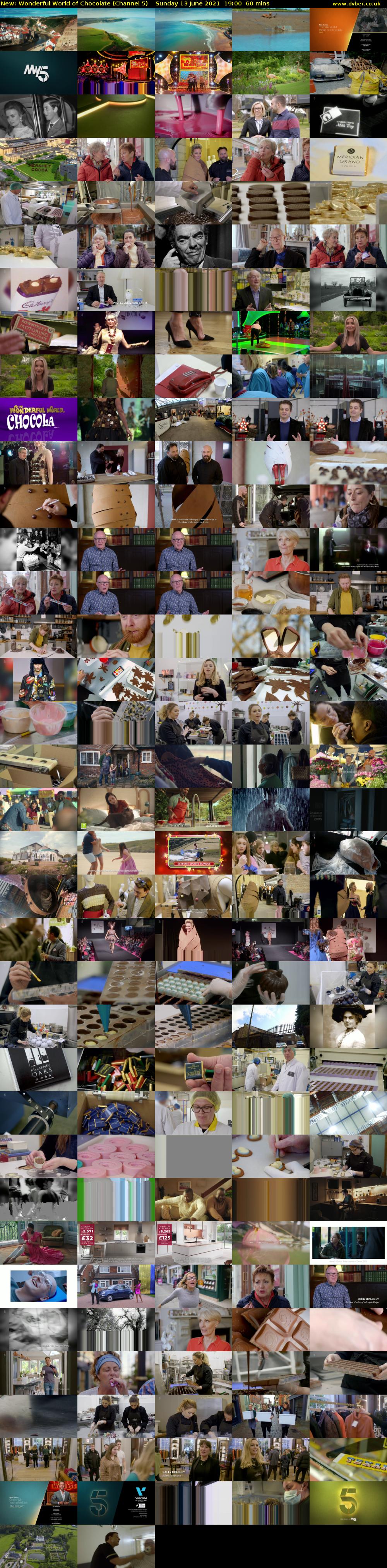 Wonderful World of Chocolate (Channel 5) Sunday 13 June 2021 19:00 - 20:00