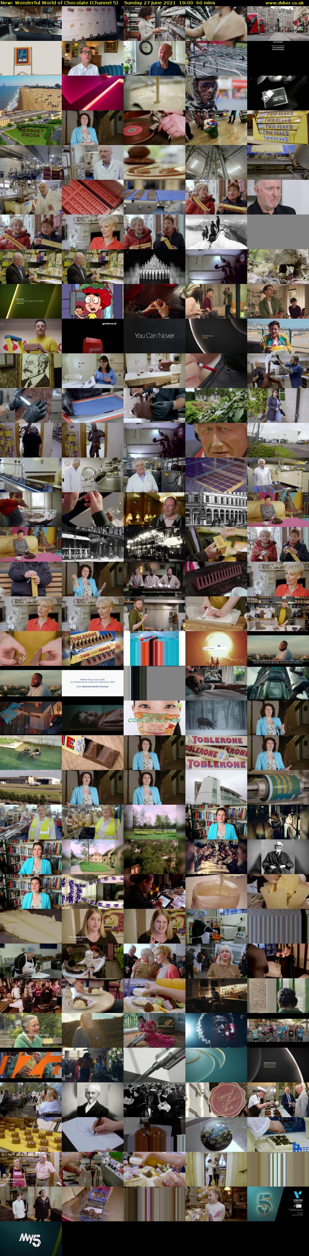 Wonderful World of Chocolate (Channel 5) Sunday 27 June 2021 19:00 - 20:00