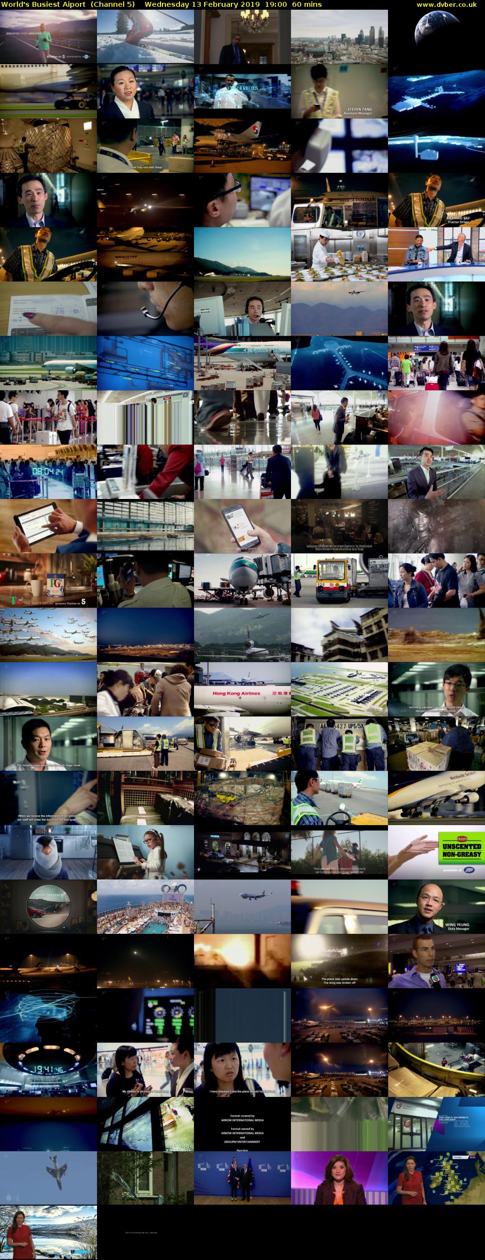 World's Busiest Aiport  (Channel 5) Wednesday 13 February 2019 19:00 - 20:00