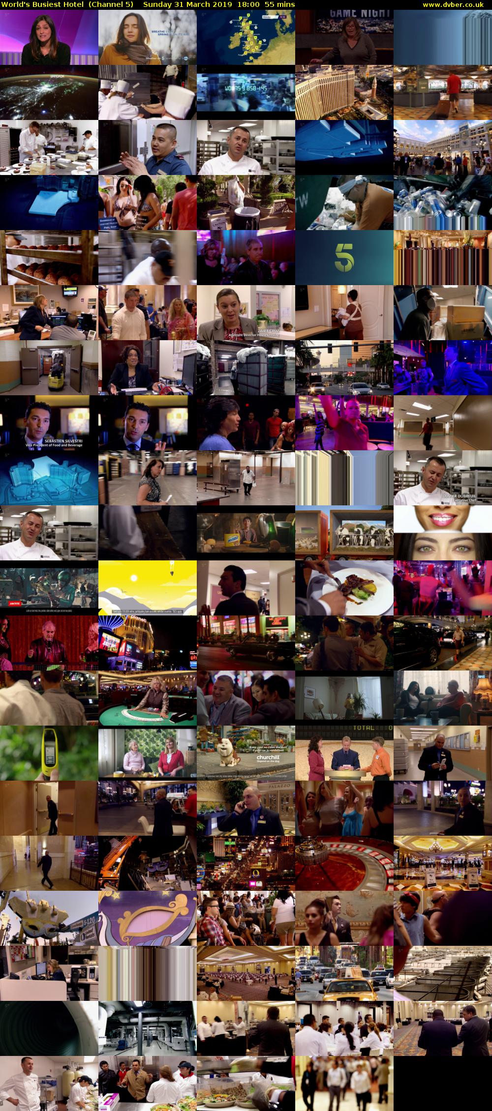 World's Busiest Hotel  (Channel 5) Sunday 31 March 2019 18:00 - 18:55