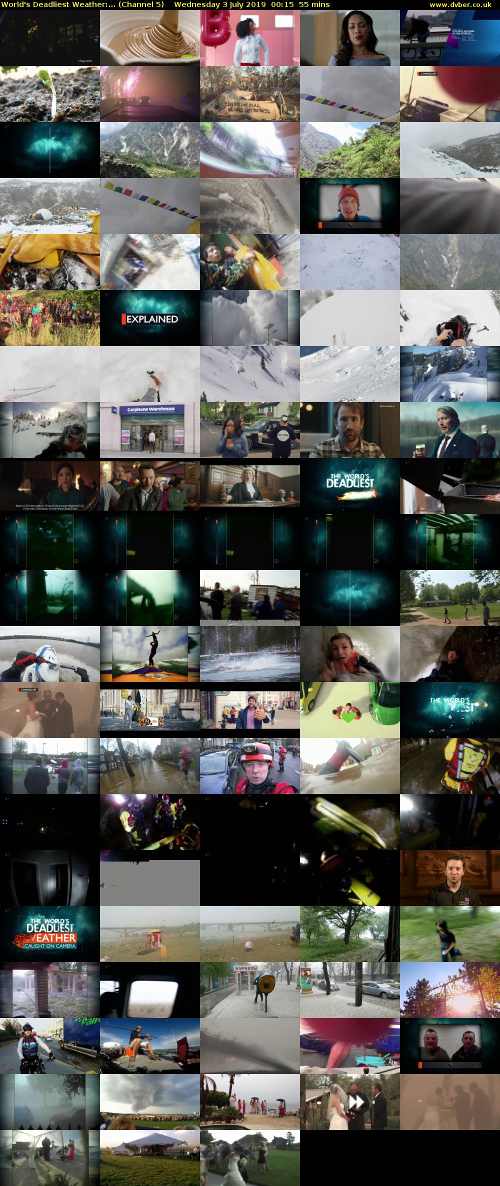World's Deadliest Weather:... (Channel 5) Wednesday 3 July 2019 00:15 - 01:10