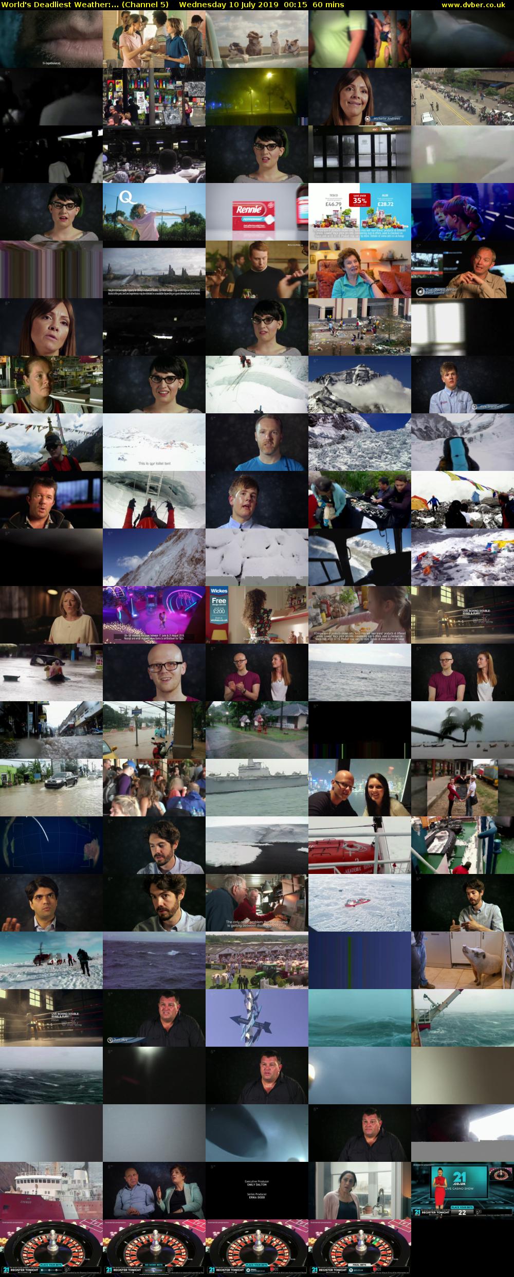 World's Deadliest Weather:... (Channel 5) Wednesday 10 July 2019 00:15 - 01:15
