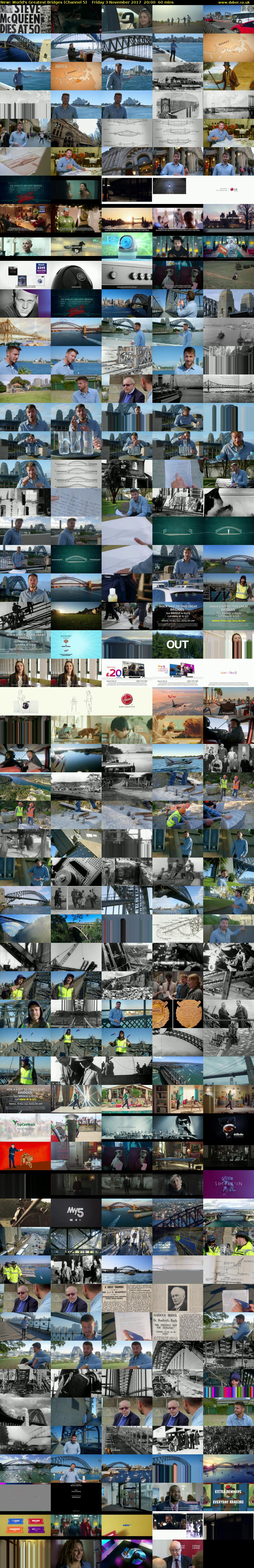 World's Greatest Bridges (Channel 5) Friday 3 November 2017 20:00 - 21:00