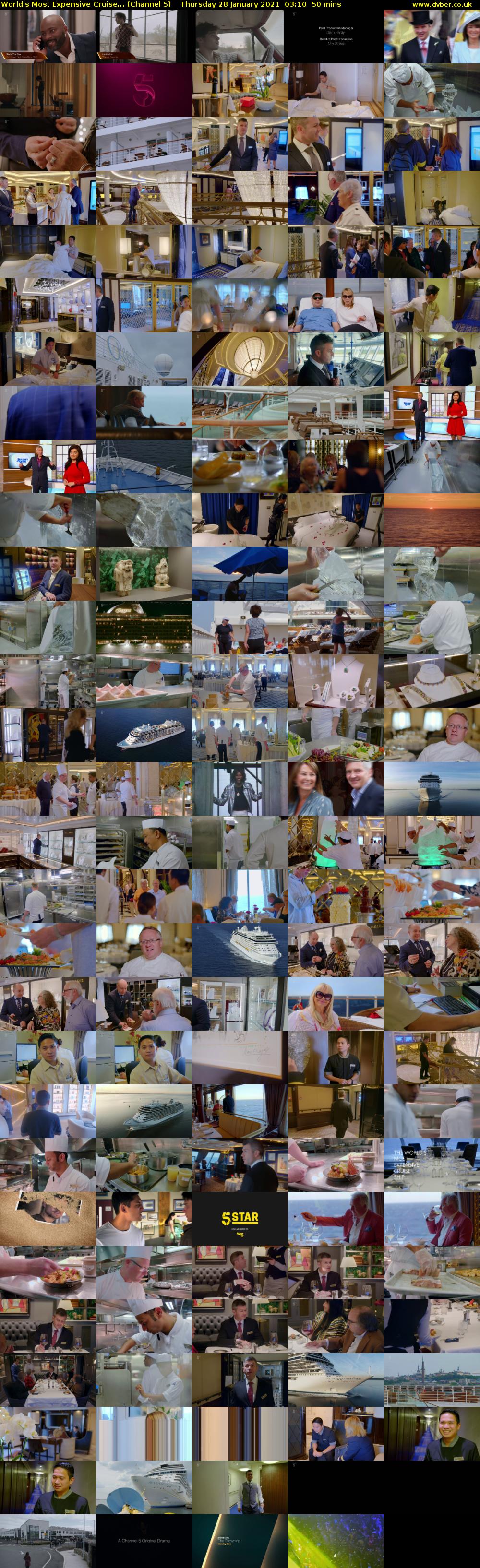 World's Most Expensive Cruise... (Channel 5) Thursday 28 January 2021 03:10 - 04:00