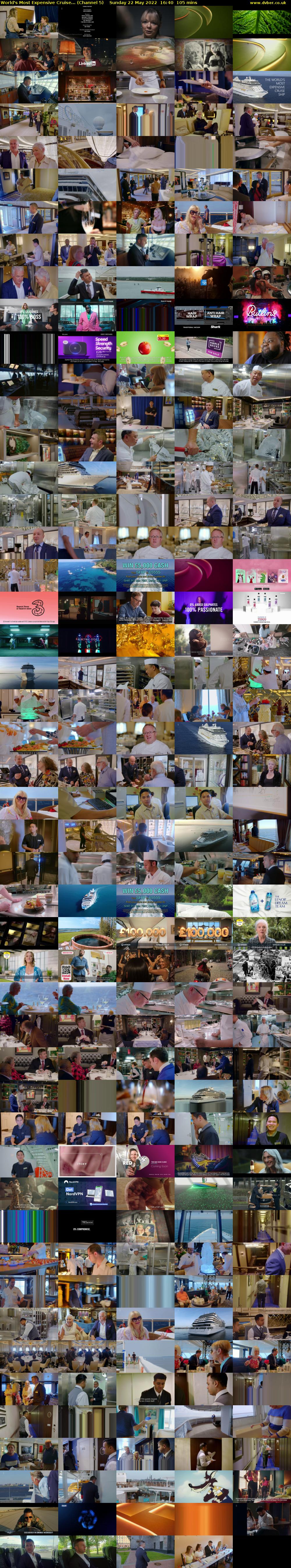 World's Most Expensive Cruise... (Channel 5) Sunday 22 May 2022 16:40 - 18:25