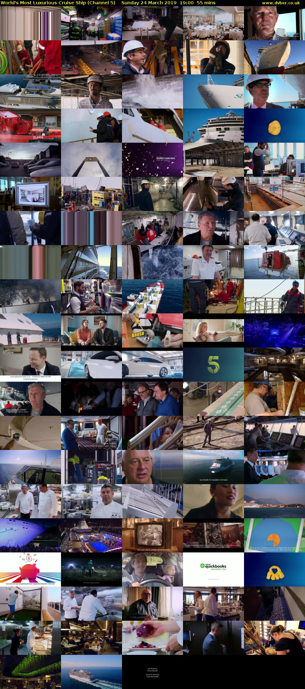 World's Most Luxurious Cruise Ship (Channel 5) Sunday 24 March 2019 19:00 - 19:55
