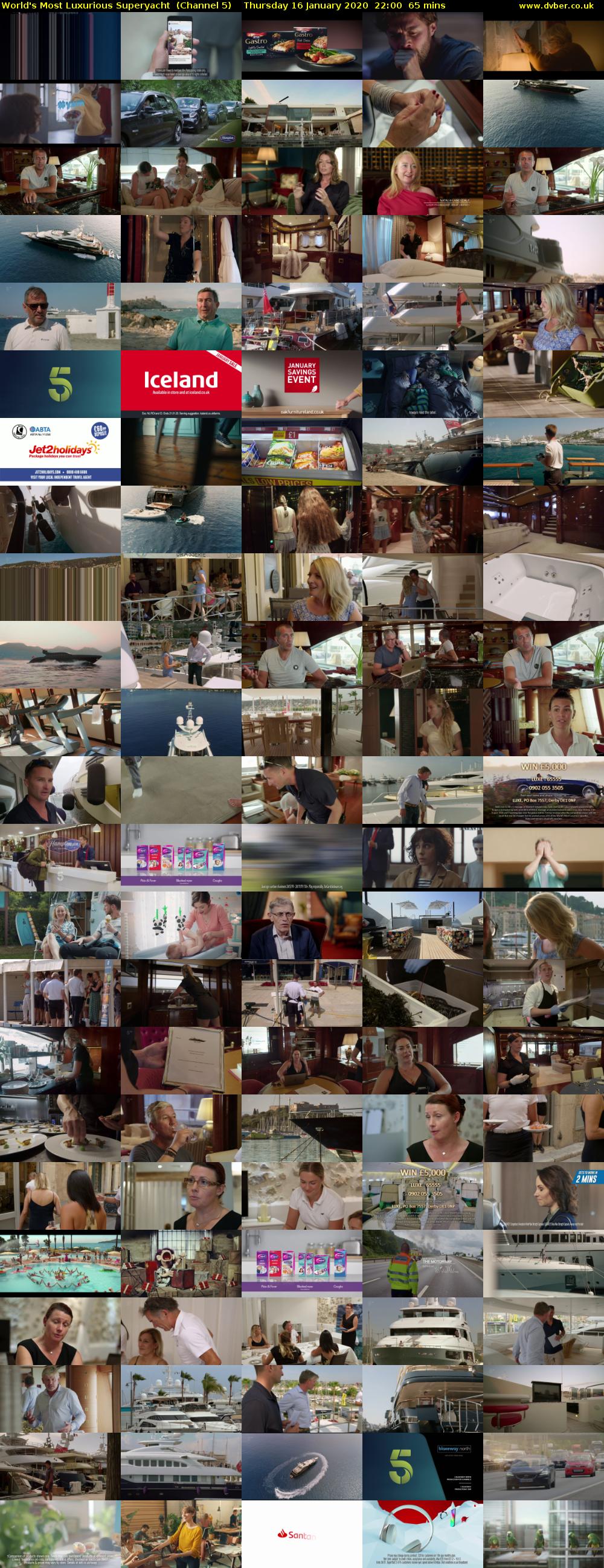 World's Most Luxurious Superyacht  (Channel 5) Thursday 16 January 2020 22:00 - 23:05