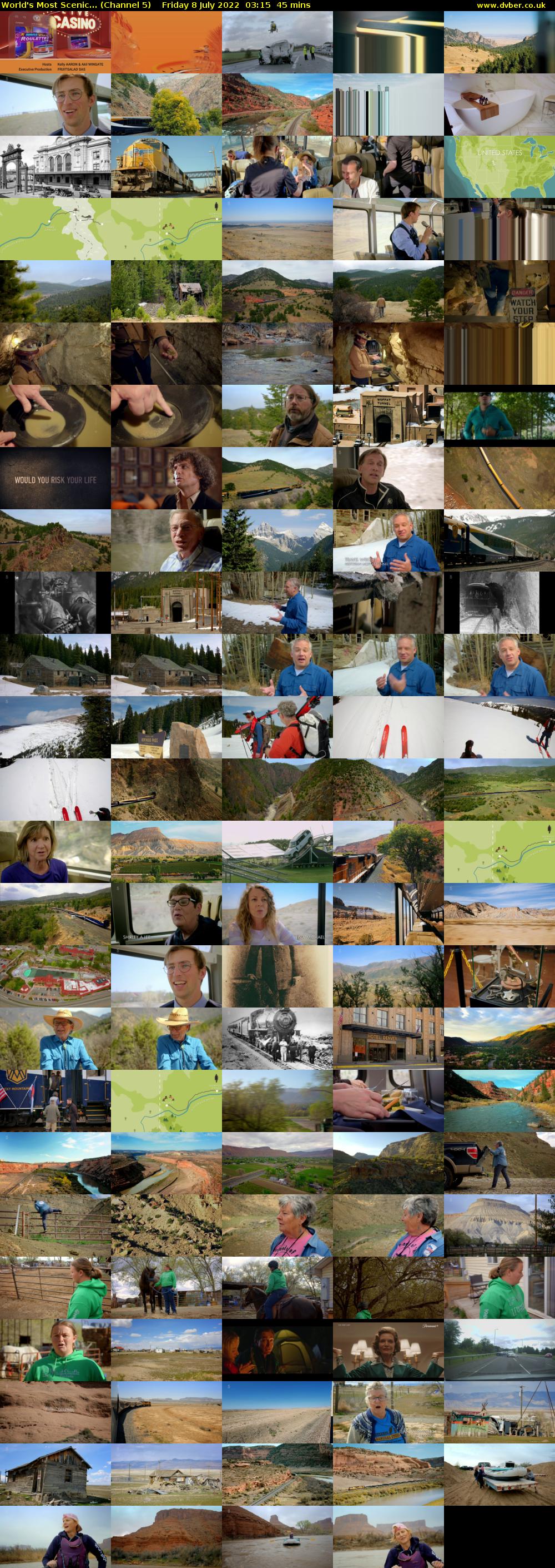 World's Most Scenic... (Channel 5) Friday 8 July 2022 03:15 - 04:00