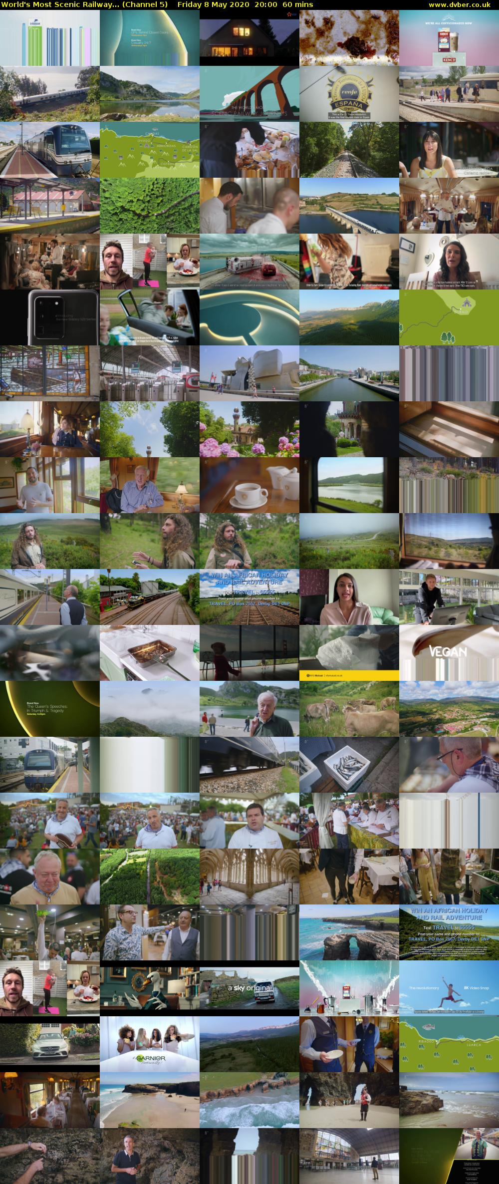 World's Most Scenic Railway... (Channel 5) Friday 8 May 2020 20:00 - 21:00